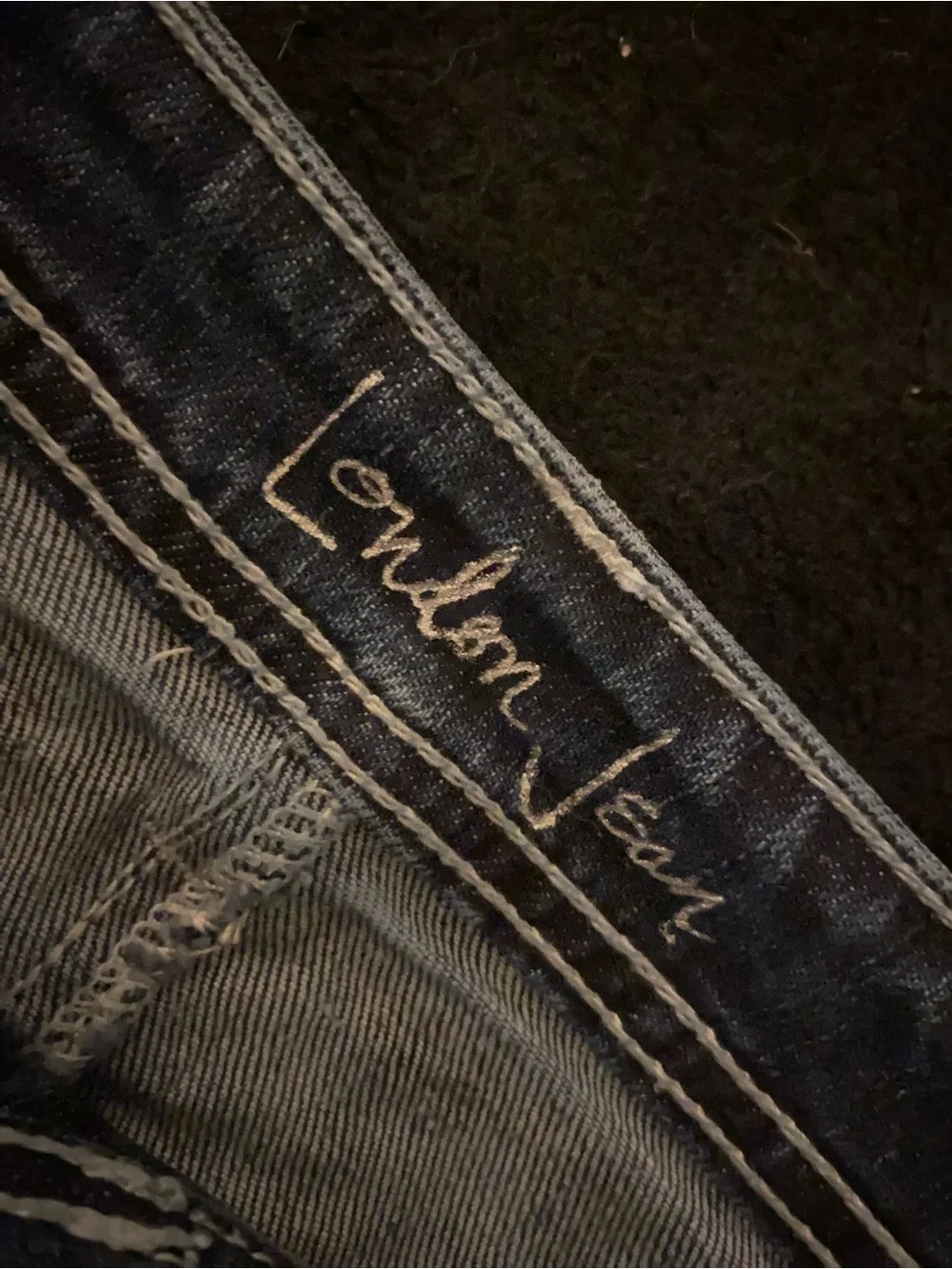 London Jean Blue Denim Mini Skirt